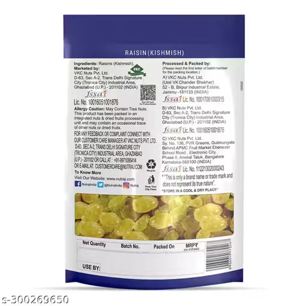 Nutraj Classic Round Raisin Standy 1