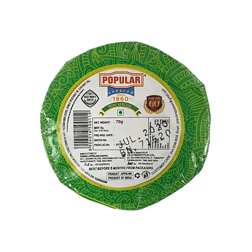 Popular Appalam Mini Special 1