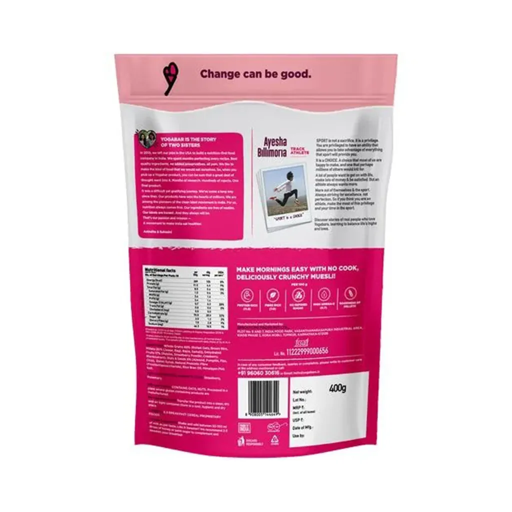 Yogabar Muesli Fruits Nuts & Seeds 1