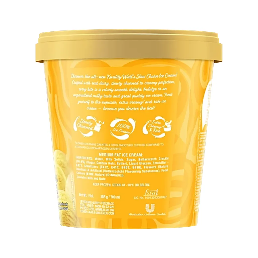 Kwality Walls Butterscotch Tub 1