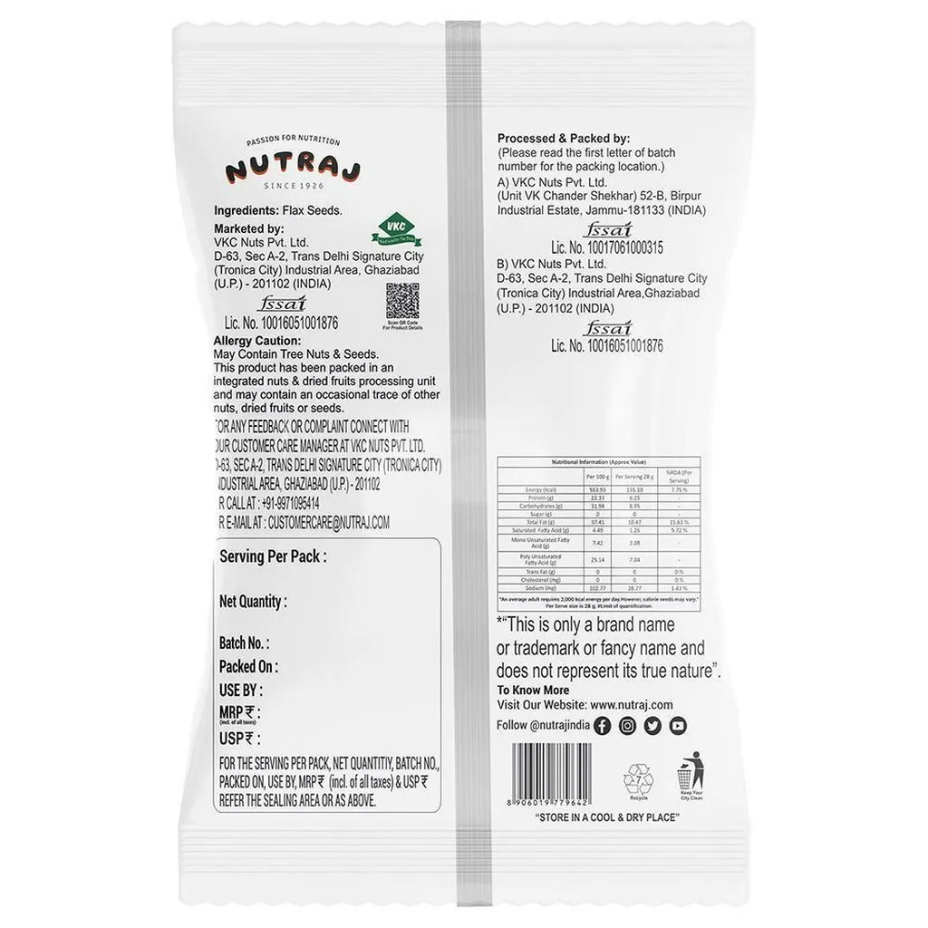 Nutraj Classic Flax Seeds 1
