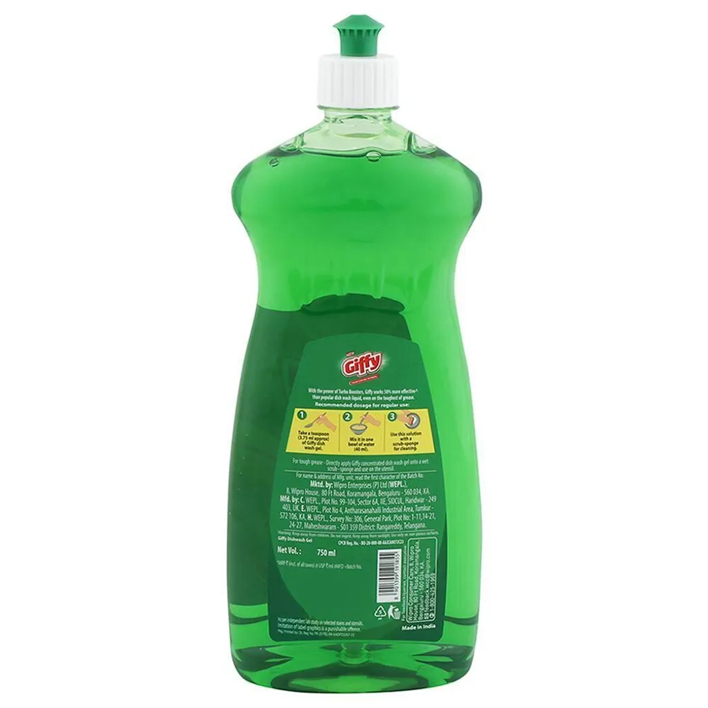 Giffy Green Lime Dishwash Gel 1