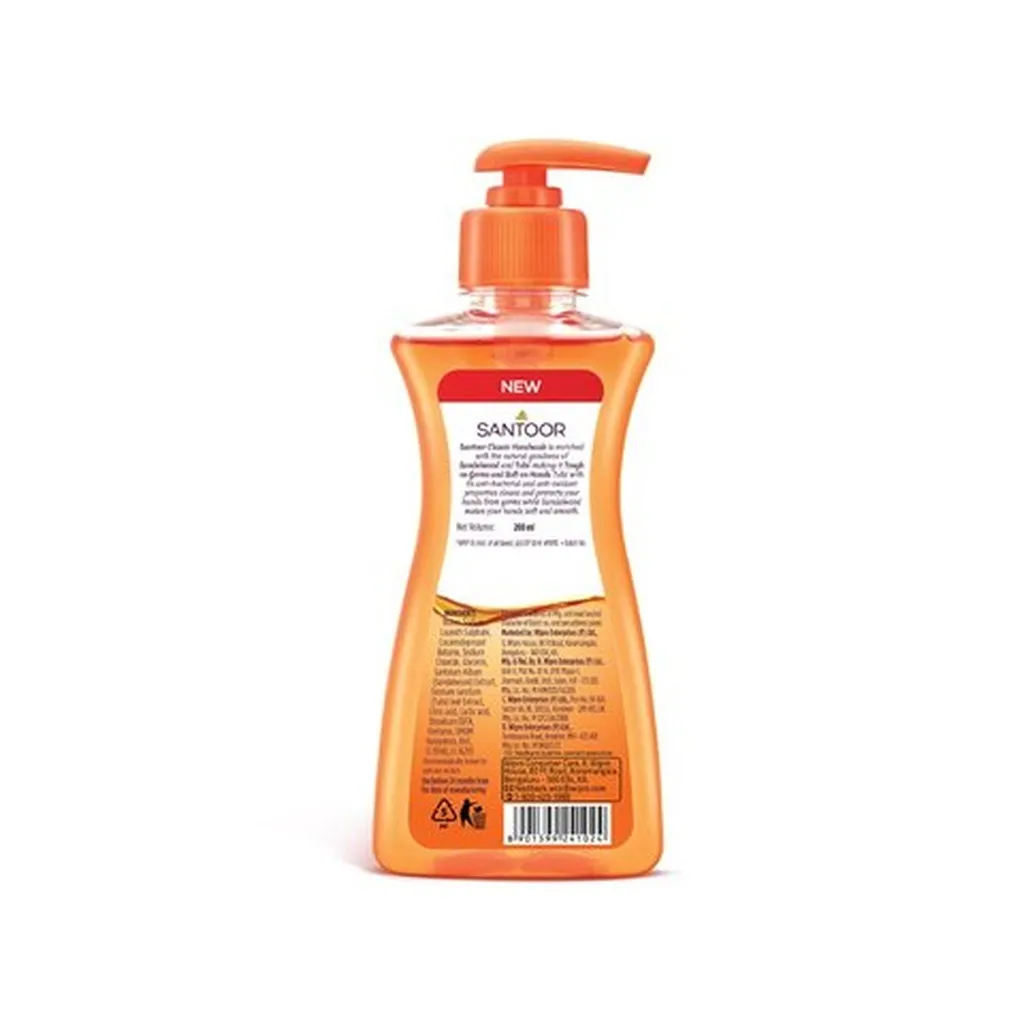 Santoor Gentle Hand Wash Sandalwood & Tulasi Classic 1