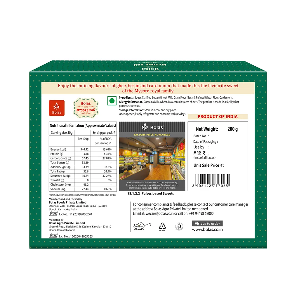 Bolas Mysore Pak 1