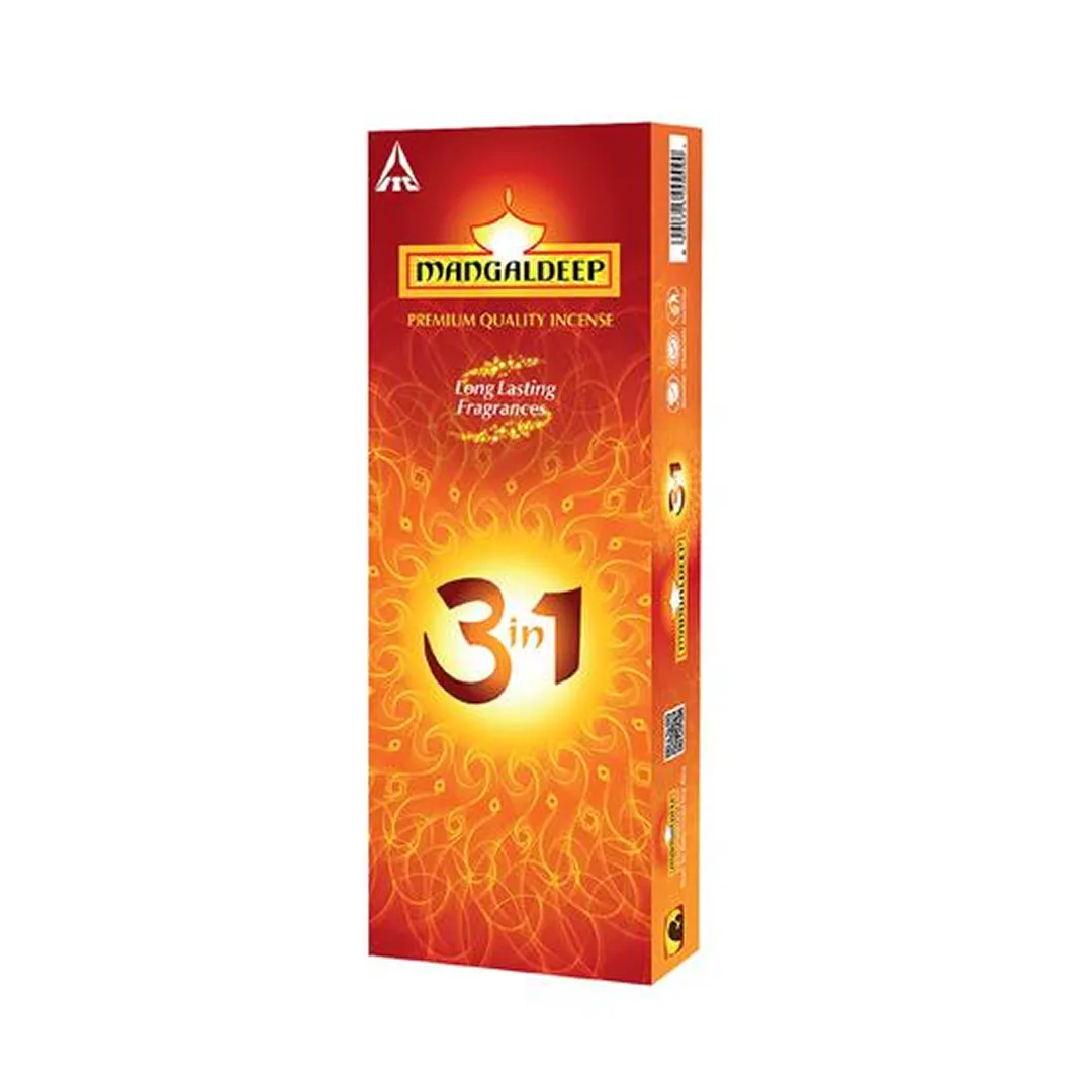 Mangaldeep 3-In-1 Premium Quality Scent Agarbatti 1