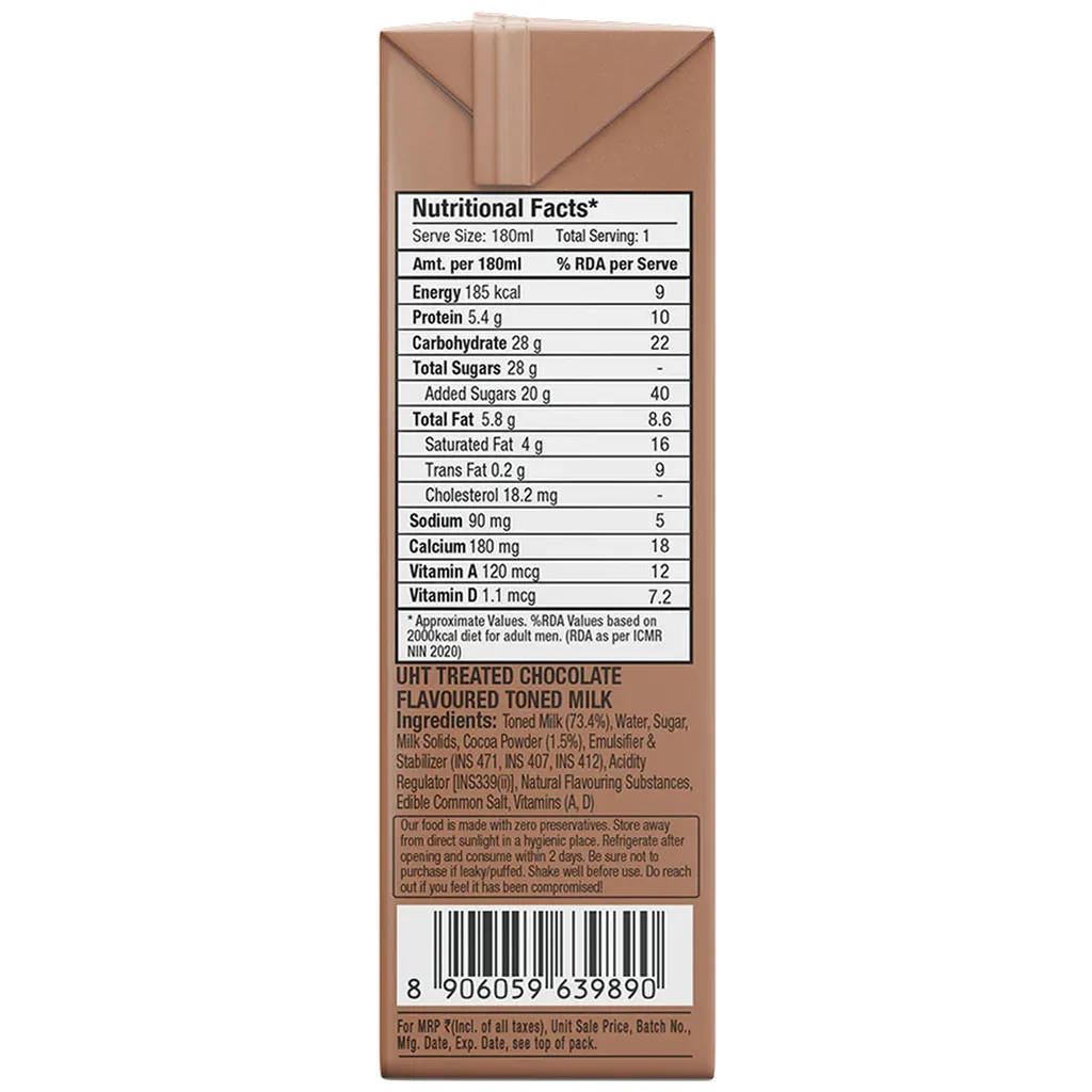 Epigamia UHT Chocolate Milkshake 3