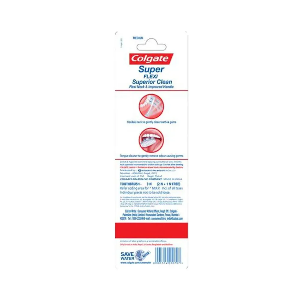 Colgate Super Flexi Medium Toothbrush 1