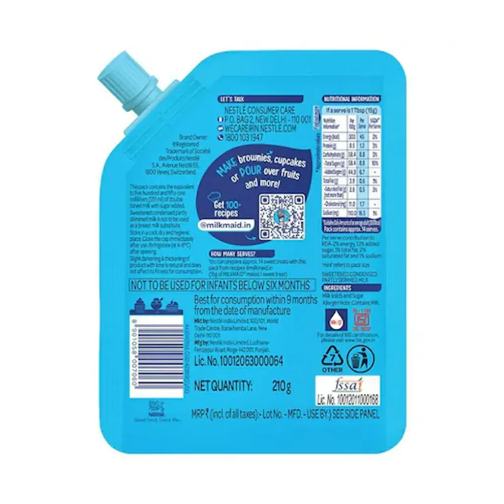 Nestle Milkmaid Doy Pack 1