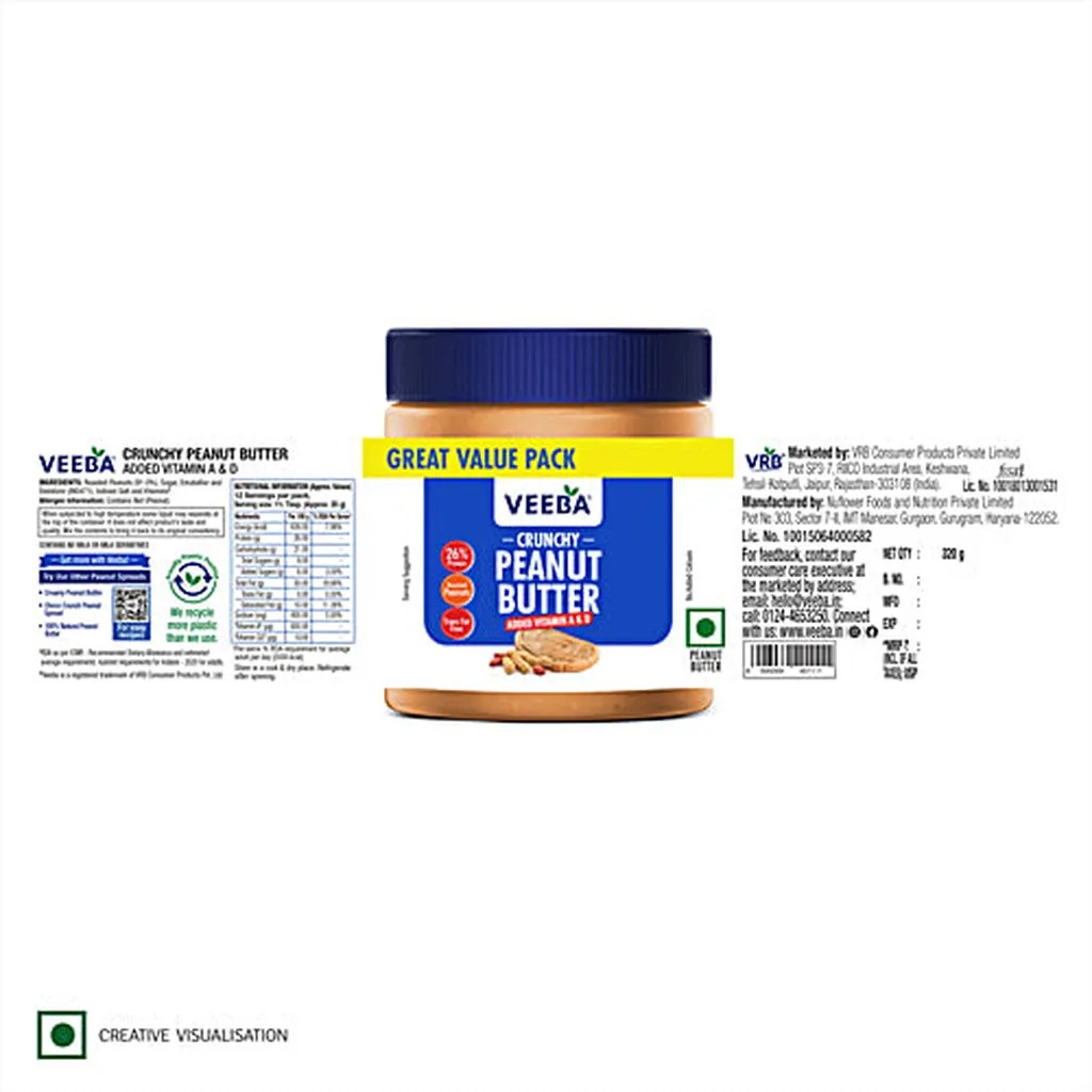 Veeba Crunchy Peanut Butter 9