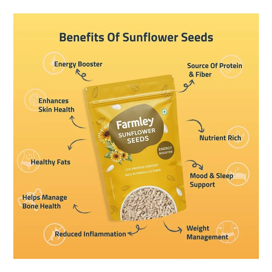 Farmley Premium Sunflower Seeds Standee Pouch 200g 4