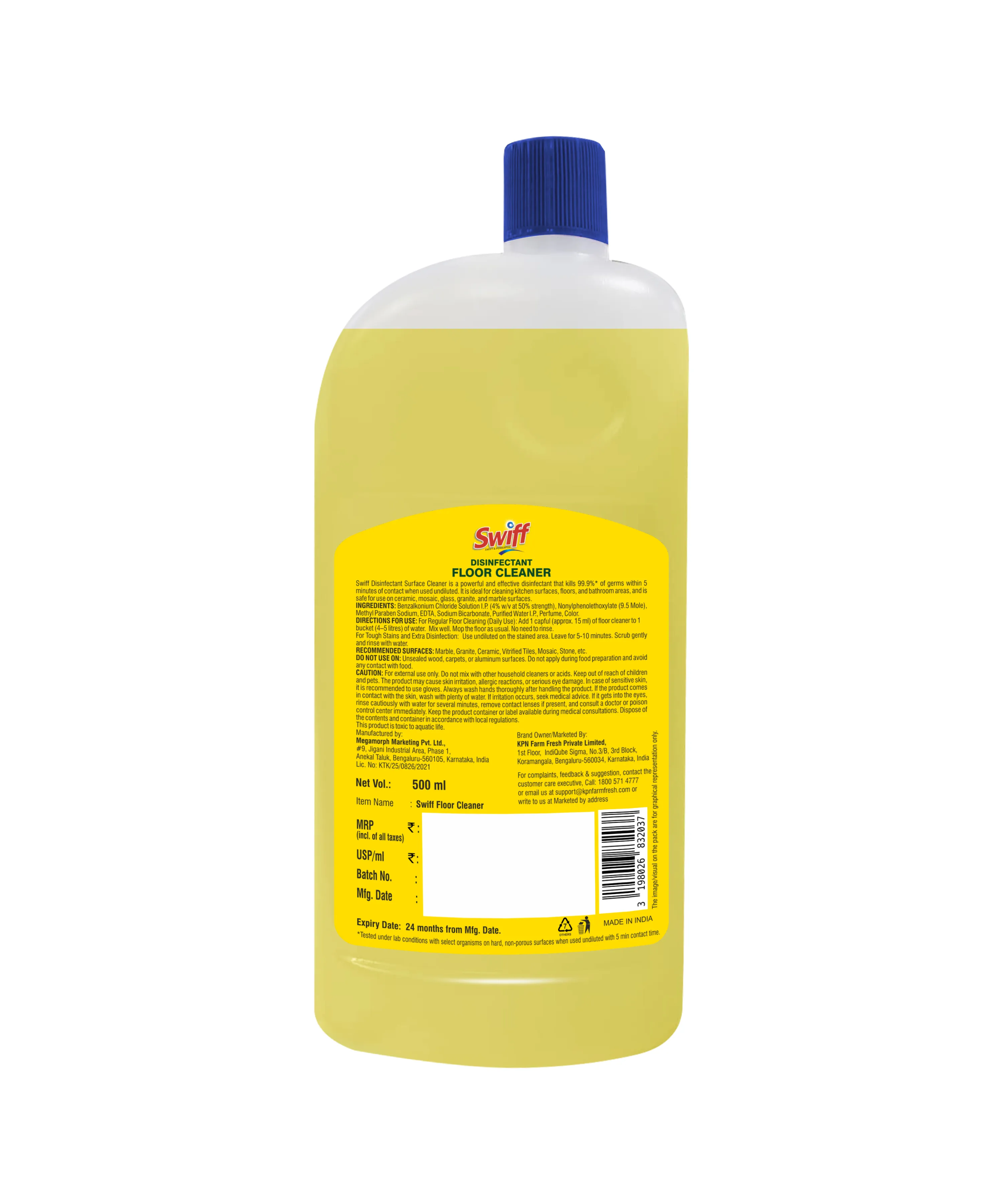 Swiff Citrus Disinfectant Floor Cleaner Bottle 1