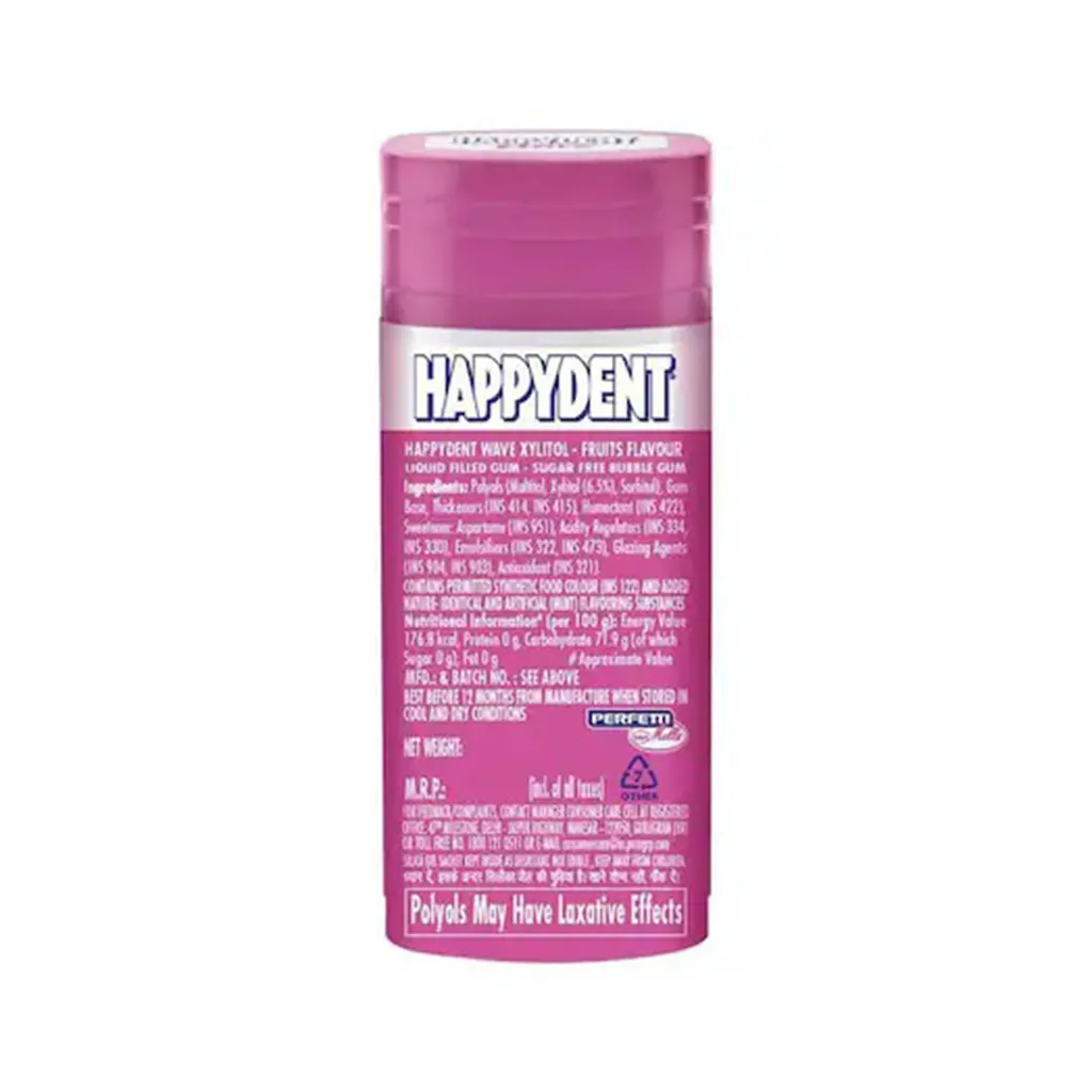 Happydent Wave Sugarfree Xylitol Fruits Flavour 1