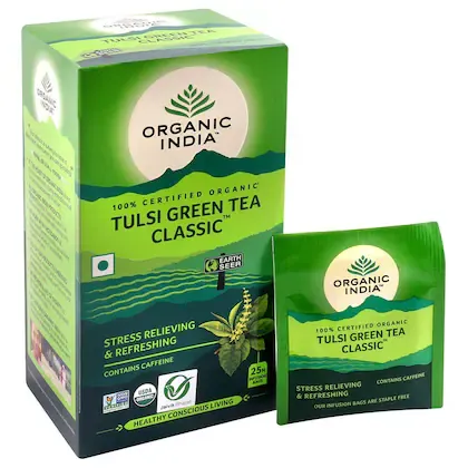 Organic India Tulsi Green Tea Classic 25N 5