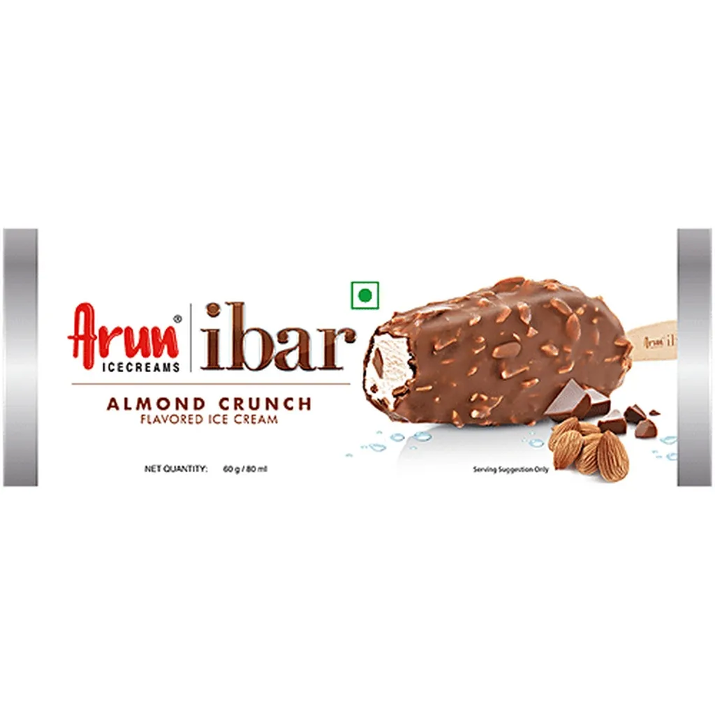 Arun Ice Cream Ibar Almond Crunch Flavoured 80ml