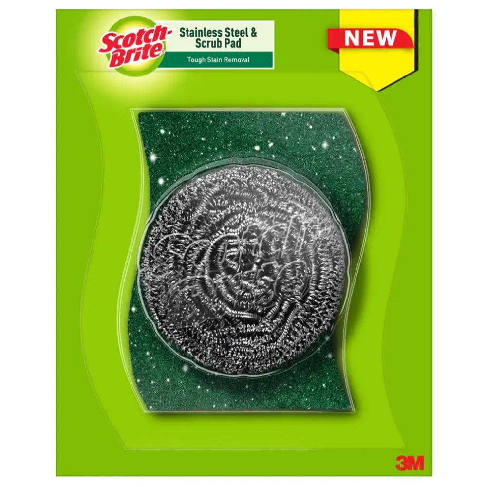Scotch Brite Stainless Steel Scrub Pad Combo Pack