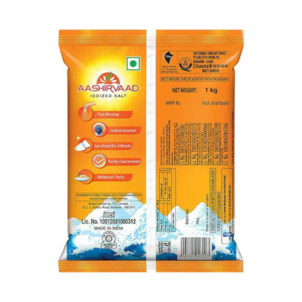 Aashirvaad Iodized Salt 1