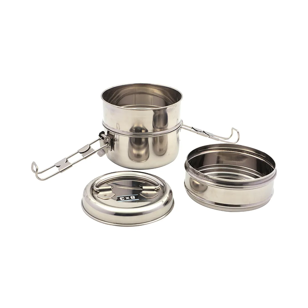 Pratha Clip Stainless Steel 3 Tier Carrier 2