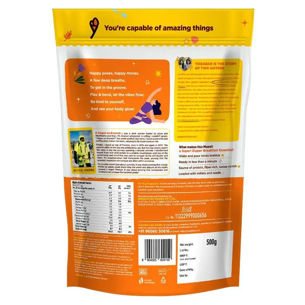 Yogabar Millet Muesli 1
