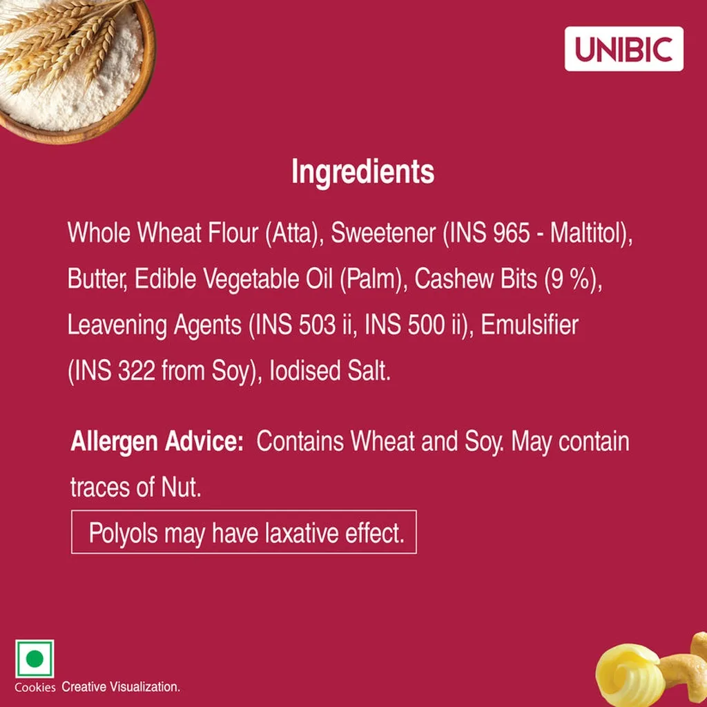 Unibic Sugar-Free Cashew Cookies 5