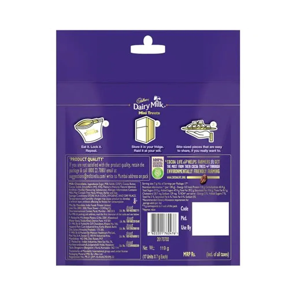 Cadbury Dairy Milk Minis Chocolate Home Treats 1