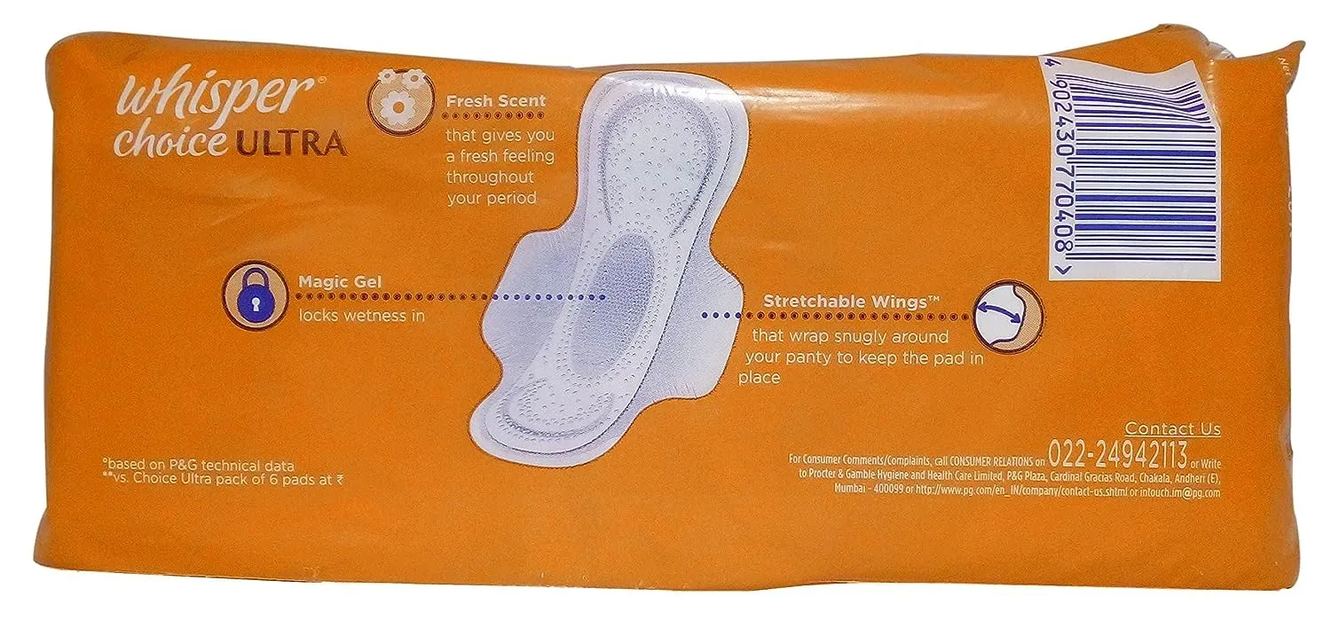 Whisper Choice Ultra XL Sanitary Pads 1