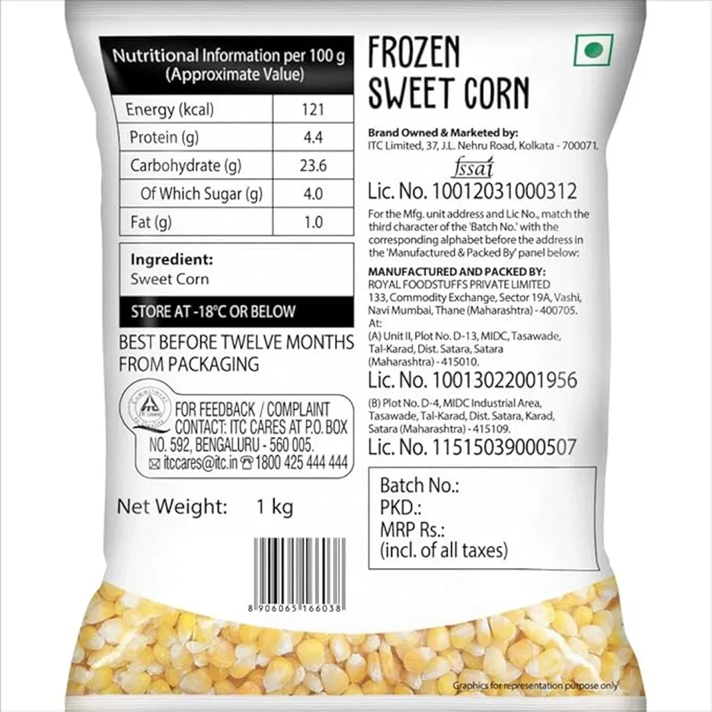 Farmland Sweet Corn Frozen Veg 1