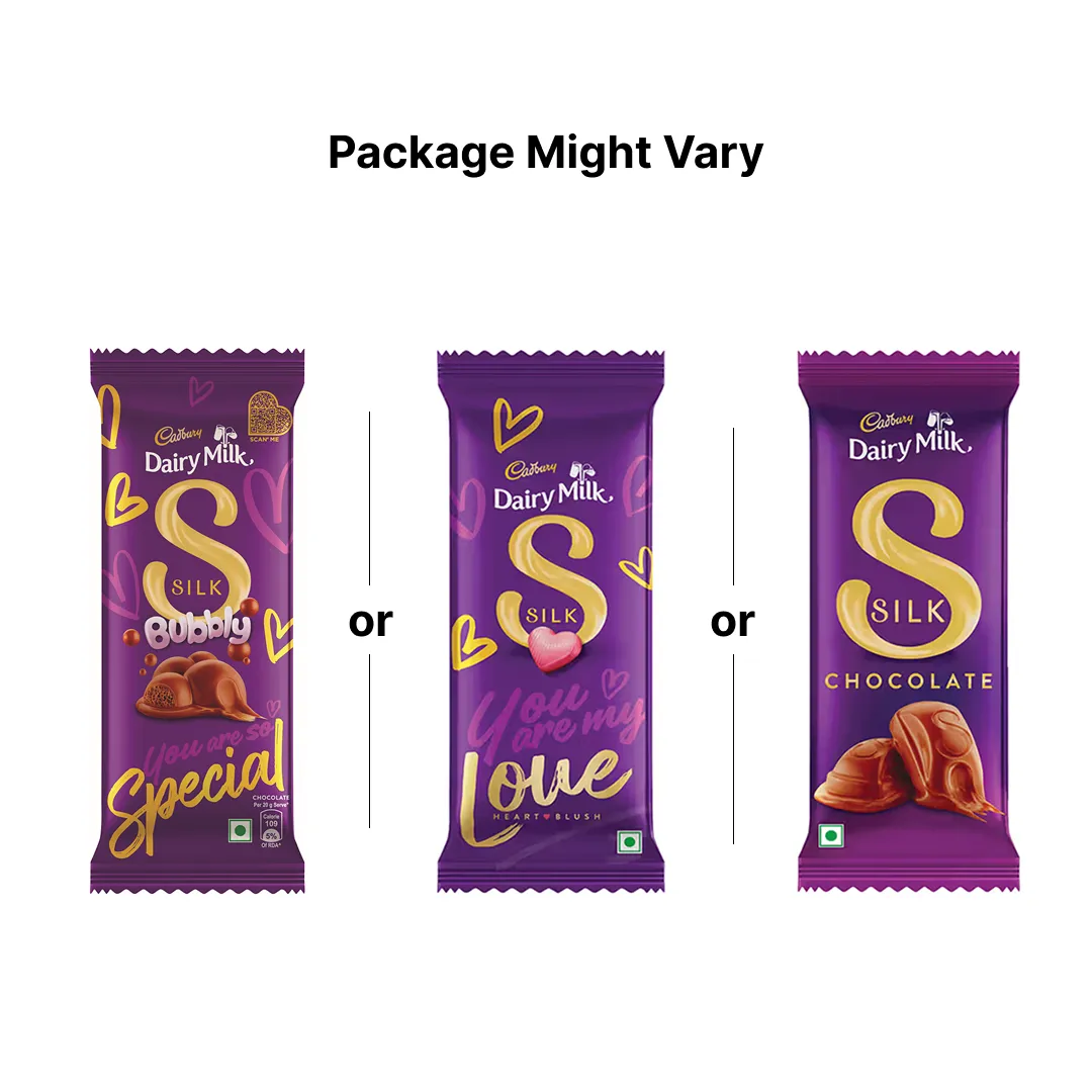 Cadbury Dairy Milk Silk Bubbly Chocolate Bar 2