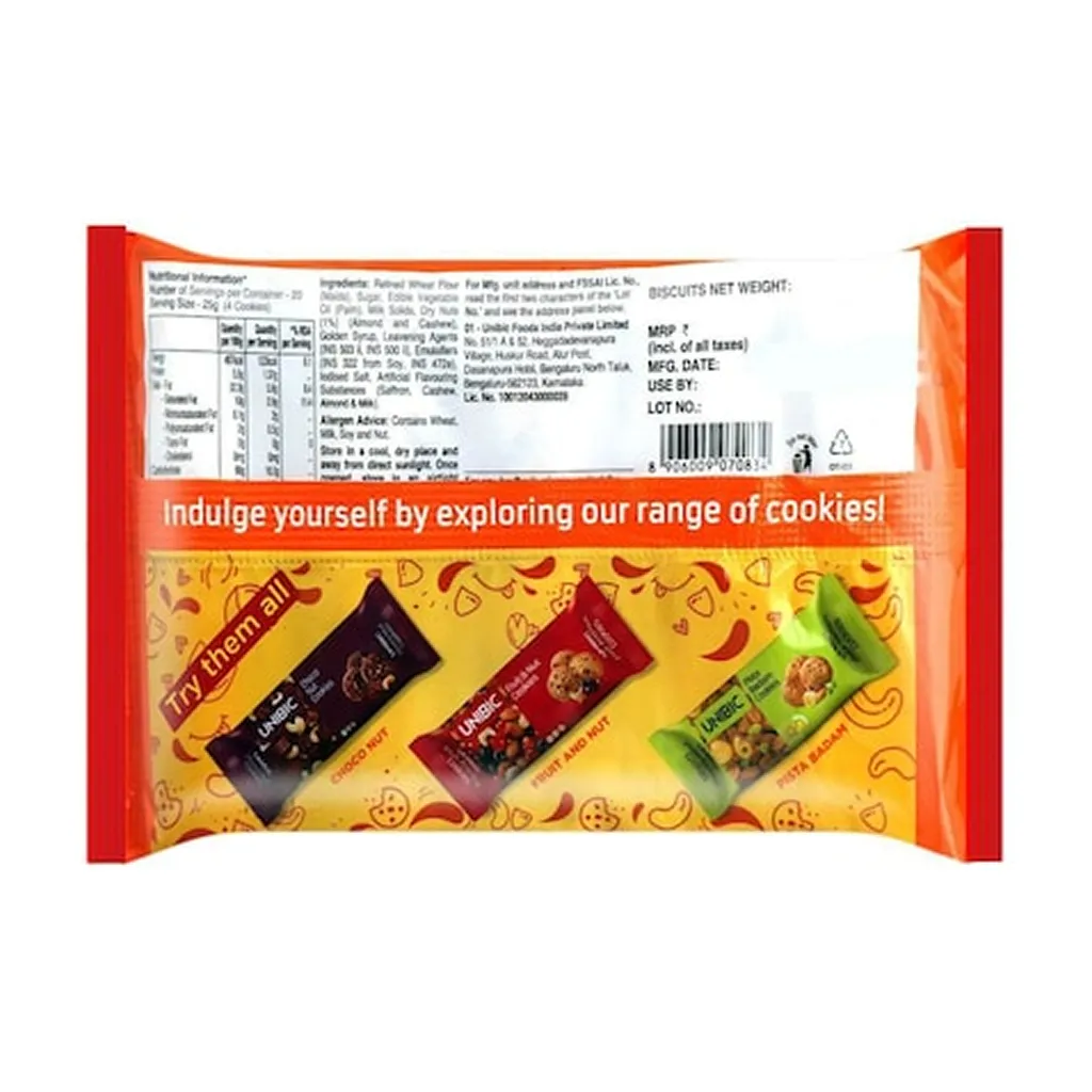 Unibic Cashew Badam Cookies 1