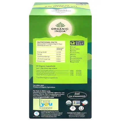 Organic India Tulsi Green Tea Classic 25N 1