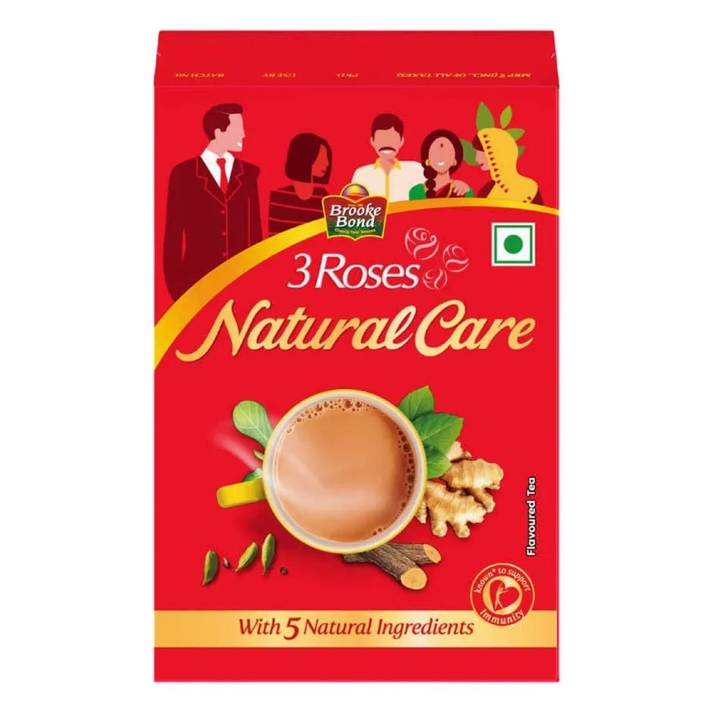 Brooke Bond 3 Roses Natural Care Tea