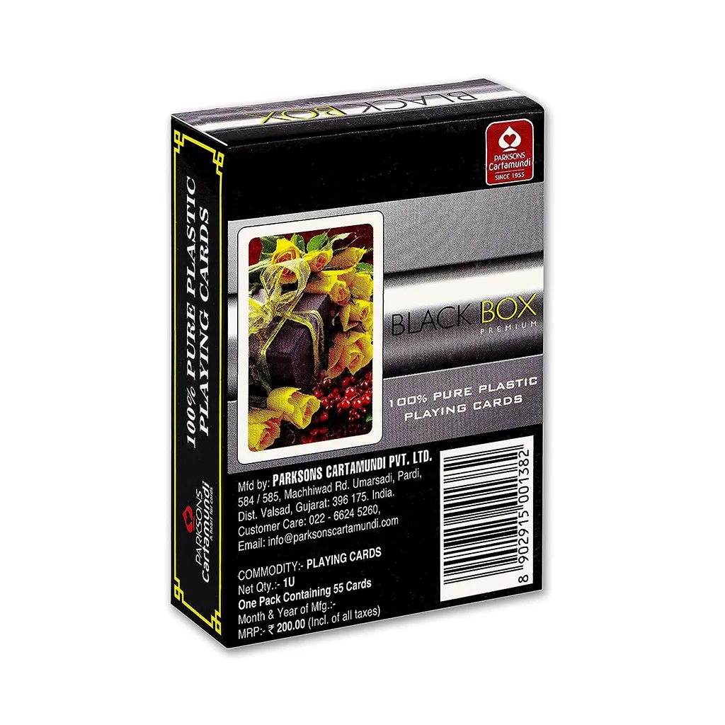 Parksons Cartamundi Black Box Premium Plastic Playing Cards 1