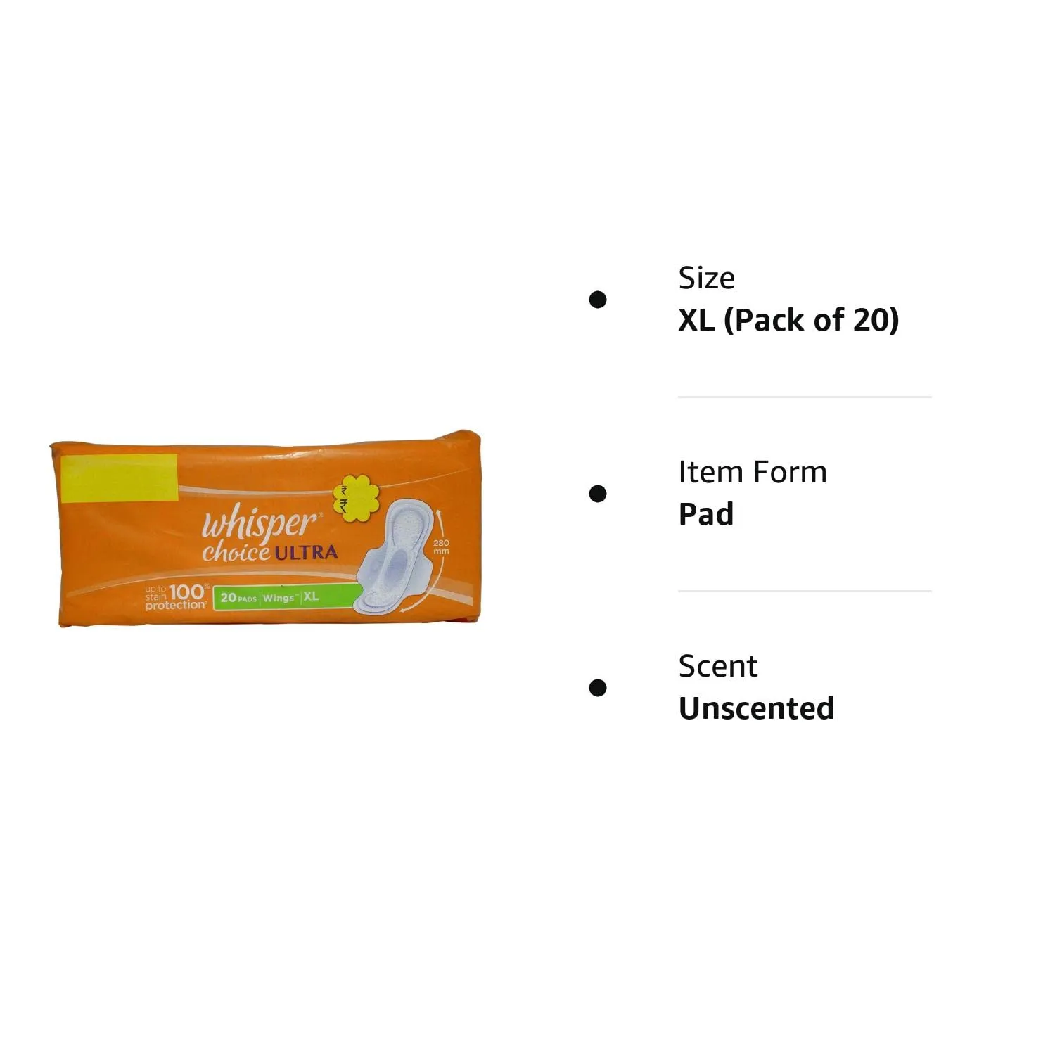 Whisper Choice Ultra XL Sanitary Pads 2