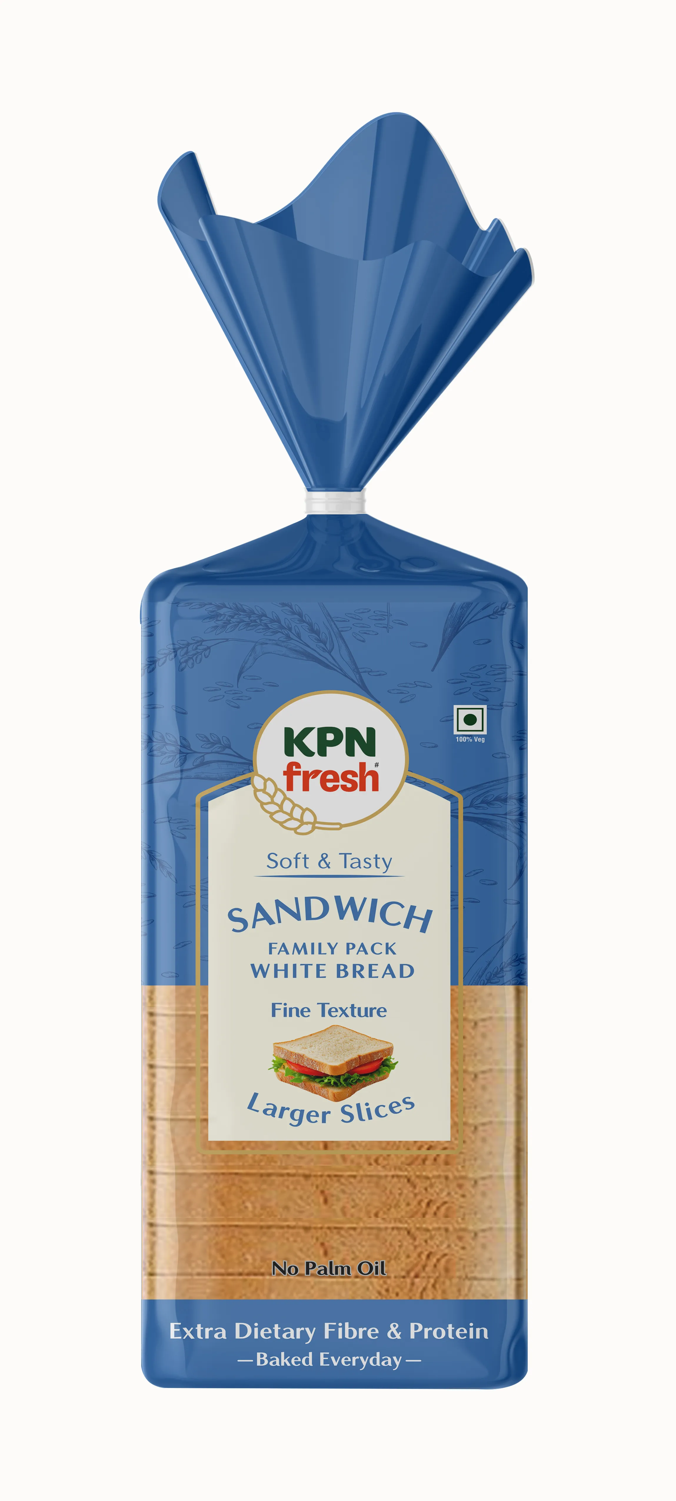 KPN Fresh Sandwich Family Pack White Bread -  Larger Slices