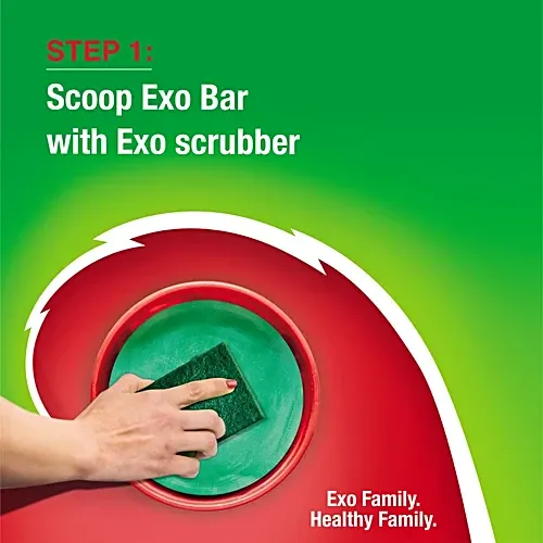 Exo Anti Bacterial Touch & Shine Dishwasher Bar (Pack of 4) 2
