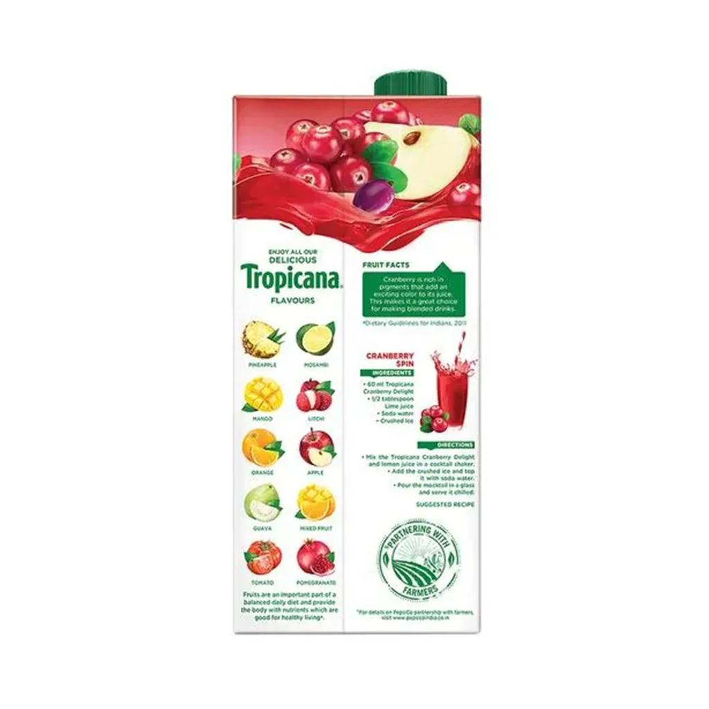 Tropicana Delight Cranberry Fruit Juice 1