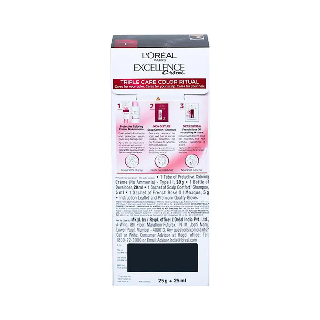 Loreal Excellence Creme Black Hair Colour 1