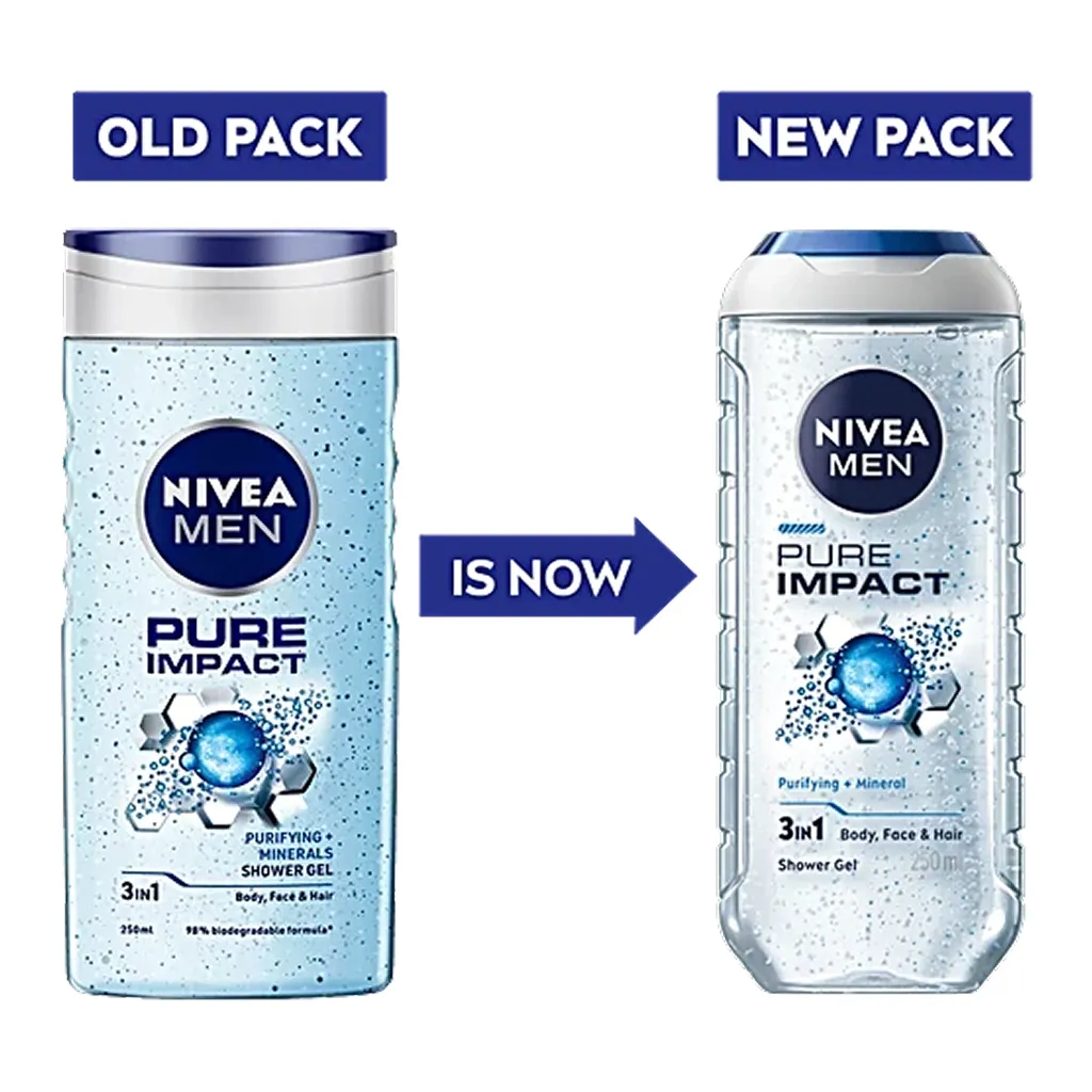 Nivea Men Pure Impact Shower Gel 2