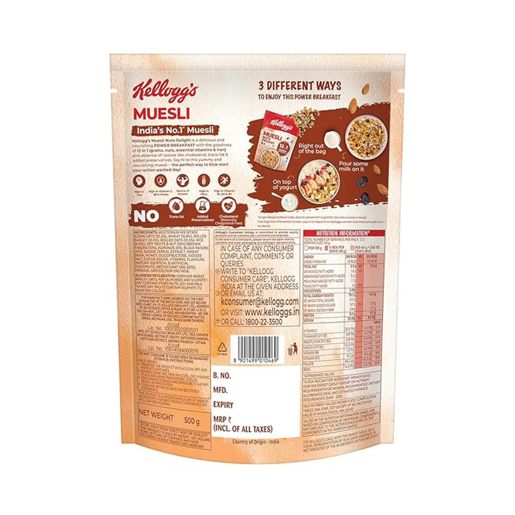 Kellogg's Muesli Nuts Delight 1