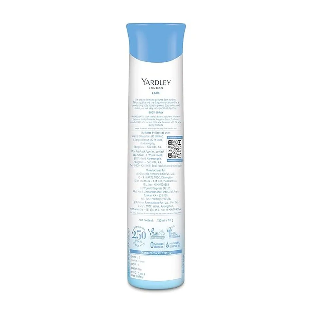 Yardley Body Spray Lace 2