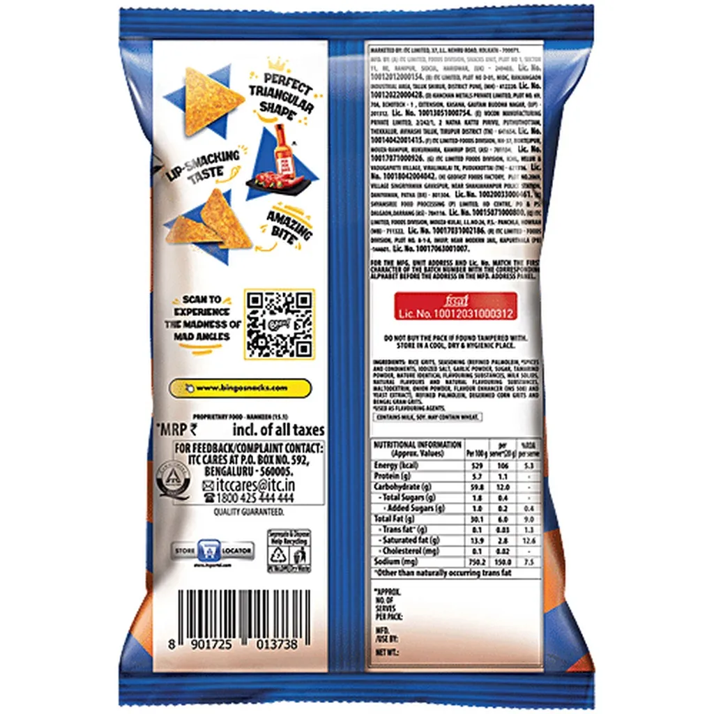 Bingo Spicy Peri Peri Mad Angles 1