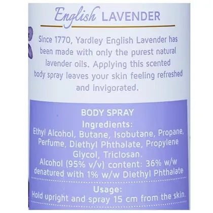 Yardley London English Lavender Deodorant Spray for Women 6