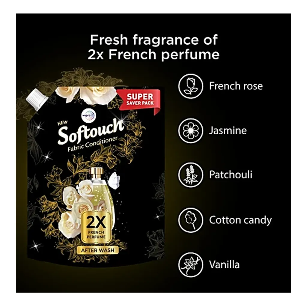 Wipro Softouch 2X French Perfume Fabric Conditioner 4