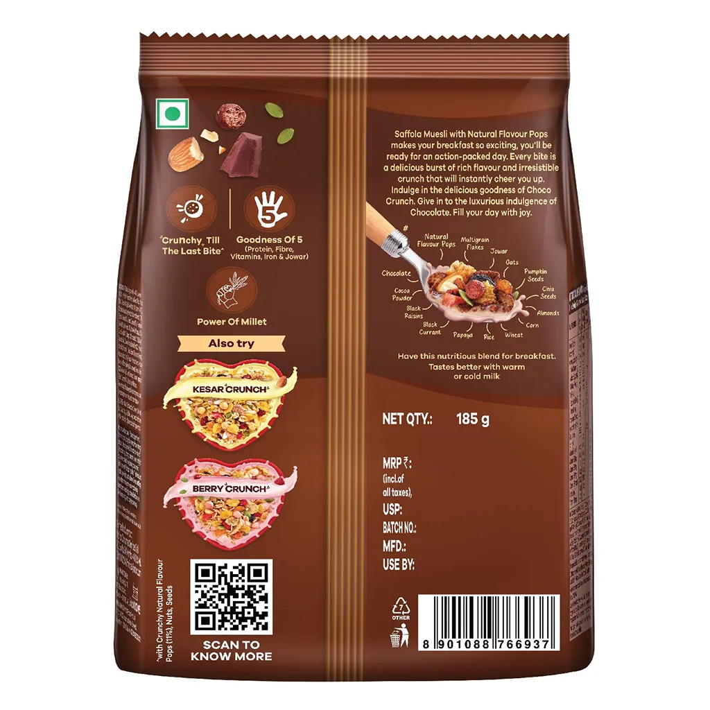 Saffola Choco Crunch Muesli 1