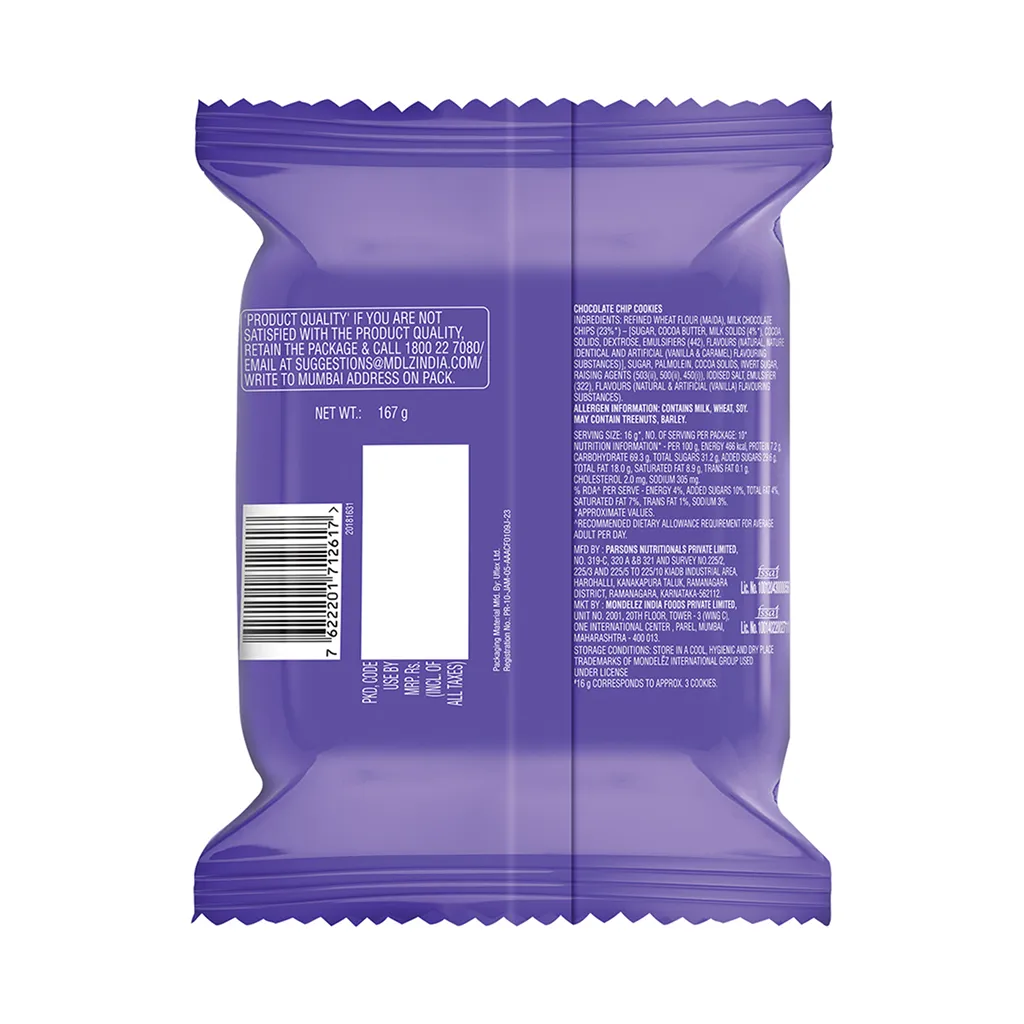 Cadbury Chocobakes Chocolate Chip Cookies 3