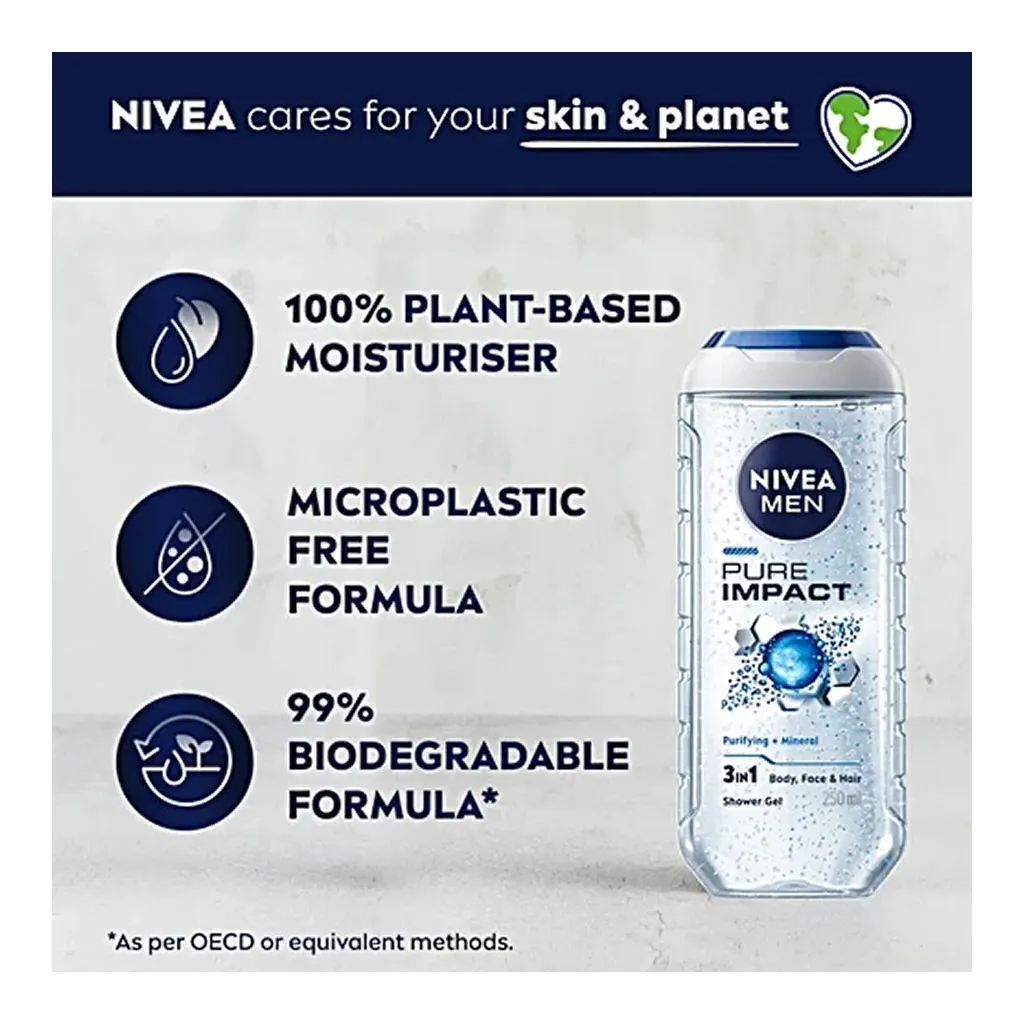 Nivea Men Pure Impact Shower Gel 4