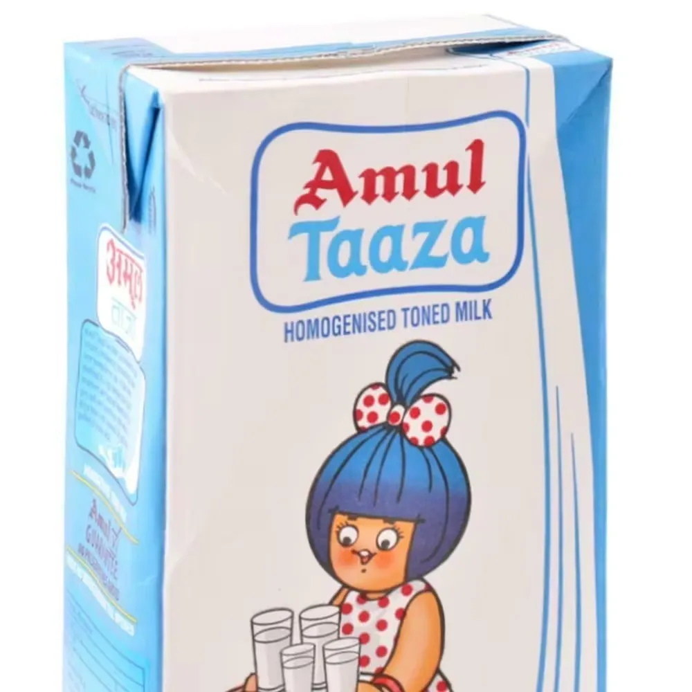 Amul Taaza Homogenised Toned Milk Tetra Pack 5