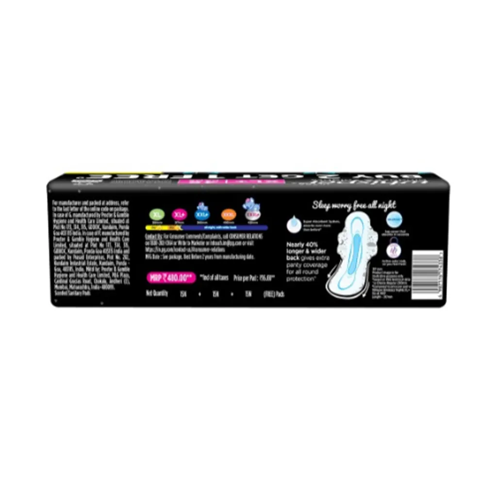 Whisper Ultra Nights Xl+ Sanitary Pads - Buy 2 Get 1 Free 1