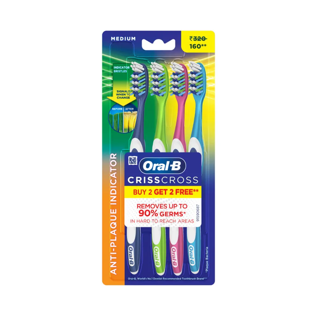 Oral-B Crisscross Toothbrush - Buy 2 Get 2 Free