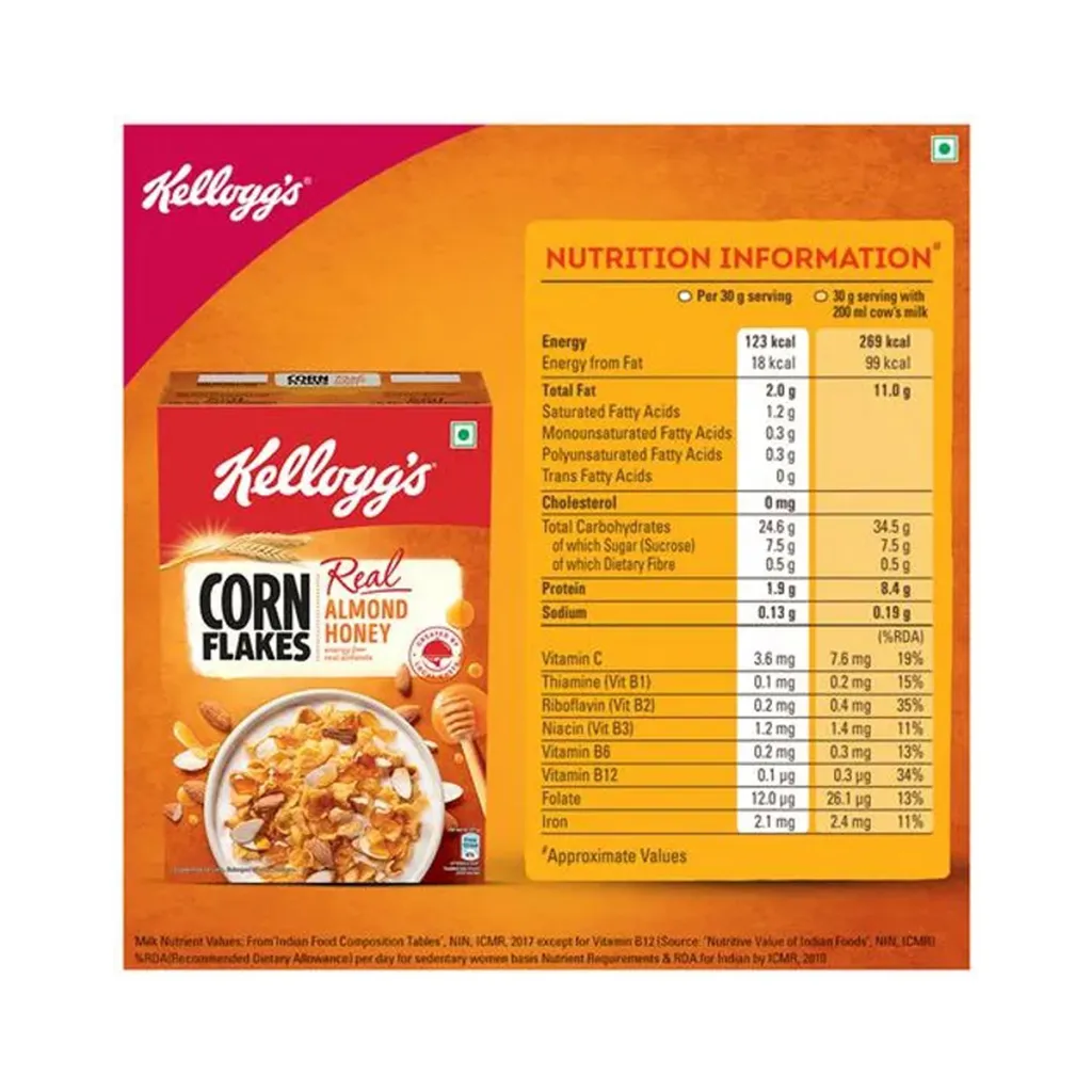 Kellogg's Real Almond & Honey Corn Flakes 3