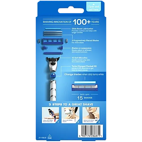 Gillette Mach3 Turbo Men’s Razor with Flexball Technology 1